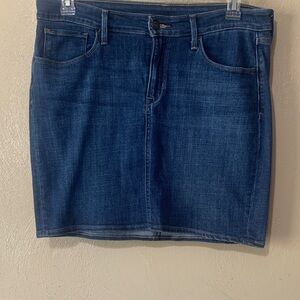 Levi's Dark Indigo Denim Mini Skirt NWT